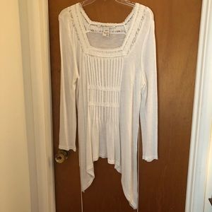 American Rag tunic white top size 0X.